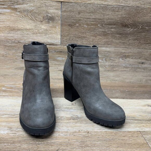Circus By Sam Edelman Deacon Gray Block Heel Ankle Boot Women's Size 6.5 - Picture 8 of 9